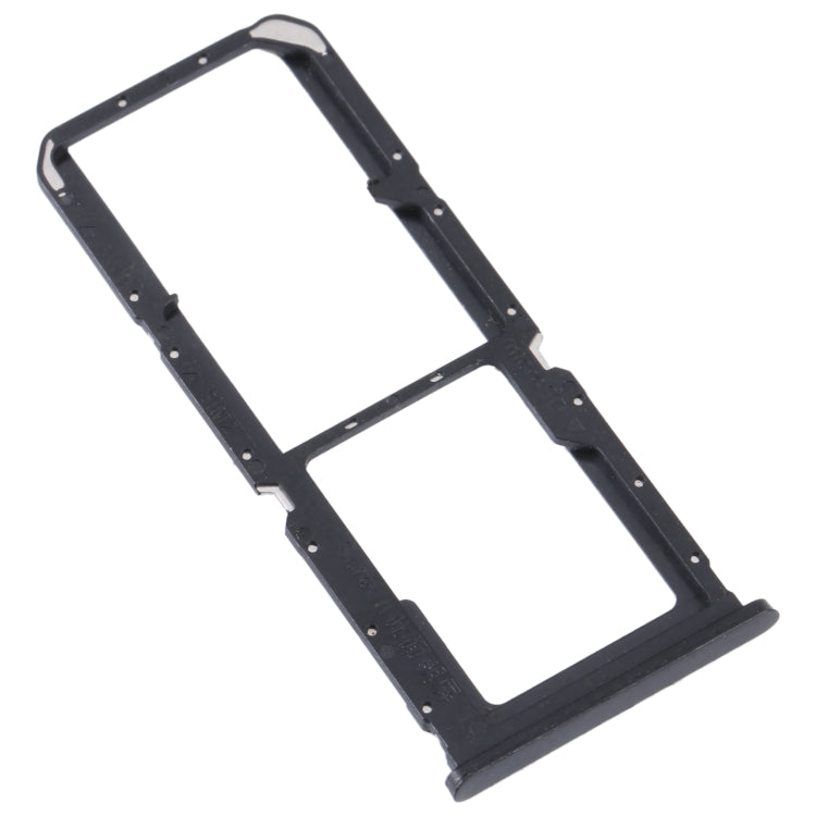 For OPPO A55 5G / A53S 5G SIM Card Tray + SIM Card Tray + Micro SD Card Tray (Black) - Card Socket by buy2fix | Online Shopping UK | buy2fix