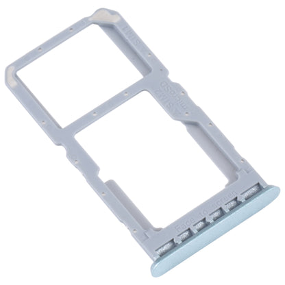 For OPPO A96 4G SIM Card Tray + SIM / Micro SD Card Tray (Blue) - Card Socket by buy2fix | Online Shopping UK | buy2fix