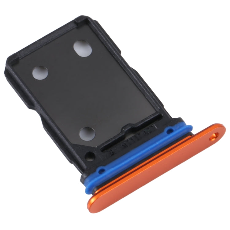 For vivo X80 SIM Card Tray + SIM Card Tray (Orange) - Card Socket by buy2fix | Online Shopping UK | buy2fix
