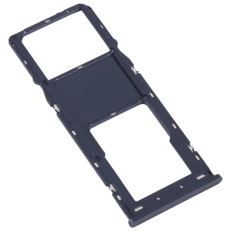 For Alcatel 1V 2021 Original SIM Card Tray + Micro SD Card Tray(Blue) - Card Tray by buy2fix | Online Shopping UK | buy2fix