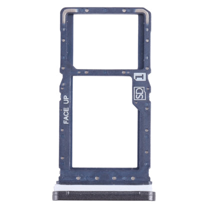 For Motorola Moto G Play 2021 SIM Card Tray + Micro SD Card Tray (Black) - Card Socket by buy2fix | Online Shopping UK | buy2fix