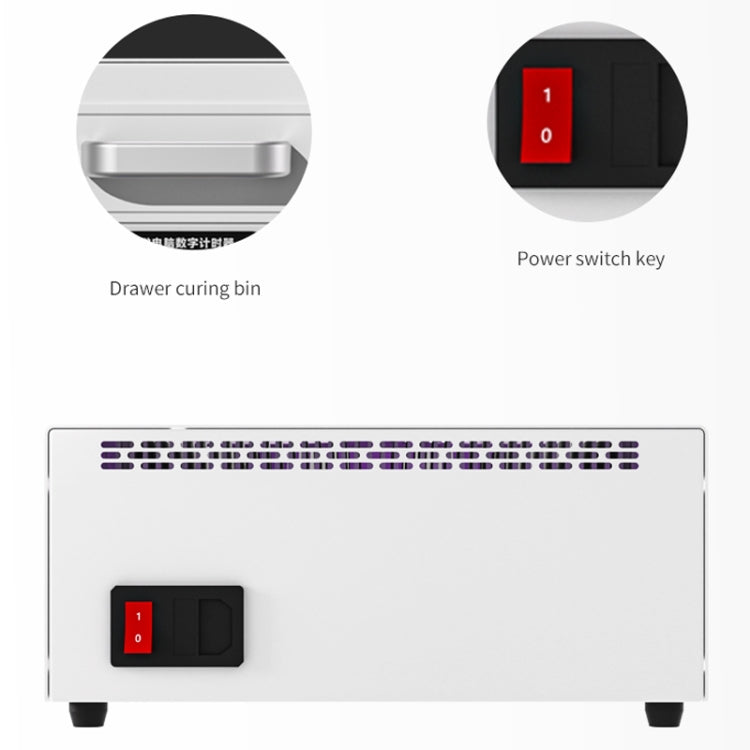 TBK 605 100W Mini UV Curing Lamp Box 48 LEDs Curved Surface Screen UV Curing Box, AU Plug - Others by TBK | Online Shopping UK | buy2fix