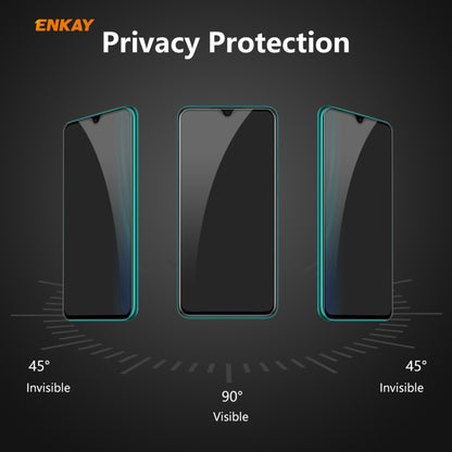 For Xiaomi Redmi Note 8 Pro ENKAY Hat-Prince 0.26mm 9H 6D Privacy Anti-spy Full Screen Tempered Glass Film -  by ENKAY | Online Shopping UK | buy2fix