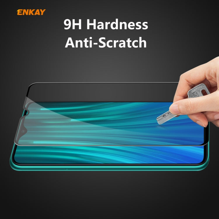 For Xiaomi Redmi Note 8 Pro ENKAY Hat-Prince 0.26mm 9H 6D Privacy Anti-spy Full Screen Tempered Glass Film -  by ENKAY | Online Shopping UK | buy2fix