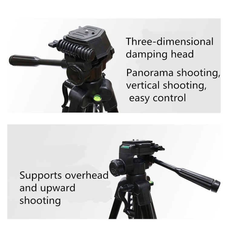 L-3600 Live Tripod with Three-Dimensional Damping Gimbal  Detachable Quick Release Plate  Height Adjustment 62-170cm for SLR Camera  Live Light  Projector ( Black) - Camera Accessories by buy2fix | Online Shopping UK | buy2fix
