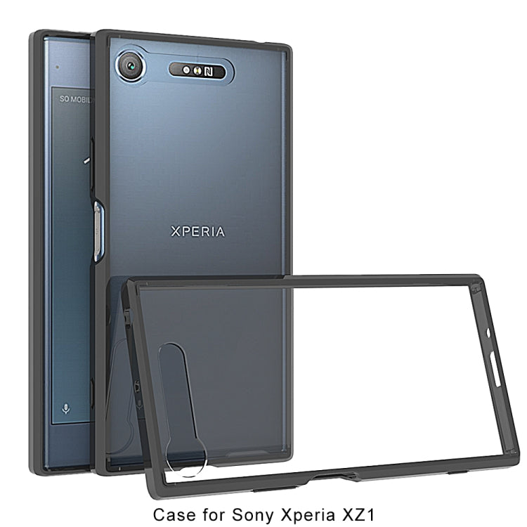 Scratchproof TPU + Acrylic Protective Case for Sony Xperia XZ1(Black) - Mobile Accessories by buy2fix | Online Shopping UK | buy2fix