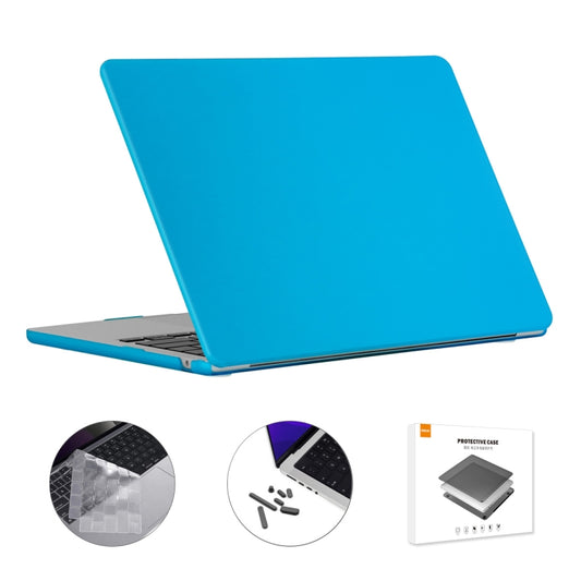 For MacBook Air 13.6 2022 A2681 US Version ENKAY 3 in 1 Matte Laptop Case with TPU Keyboard Film / Anti-dust Plugs (Baby Blue) - MacBook Air Cases by ENKAY | Online Shopping UK | buy2fix