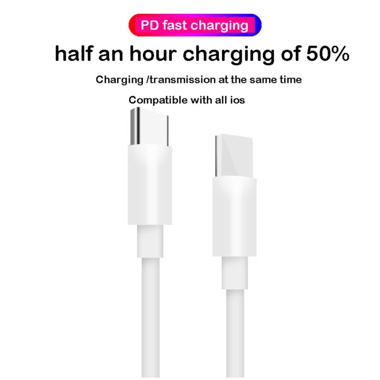 2 in 1 PD 30W USB-C / Type-C + 3A PD 3.0 USB-C / Type-C to USB-C / Type-C Fast Charge Data Cable Set, Cable Length: 2m, EU Plug - Mobile Accessories by buy2fix | Online Shopping UK | buy2fix