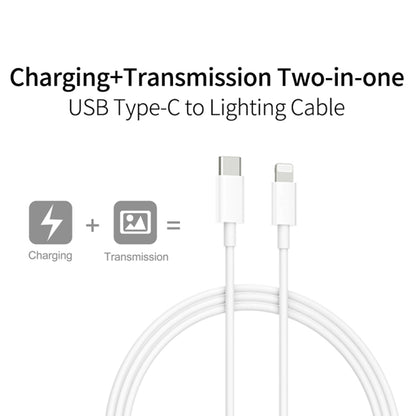 2 in 1 PD3.0 30W USB-C / Type-C Travel Charger with Detachable Foot + PD3.0 3A USB-C / Type-C to 8 Pin Fast Charge Data Cable Set, Cable Length: 1m, EU Plug - Mobile Accessories by buy2fix | Online Shopping UK | buy2fix