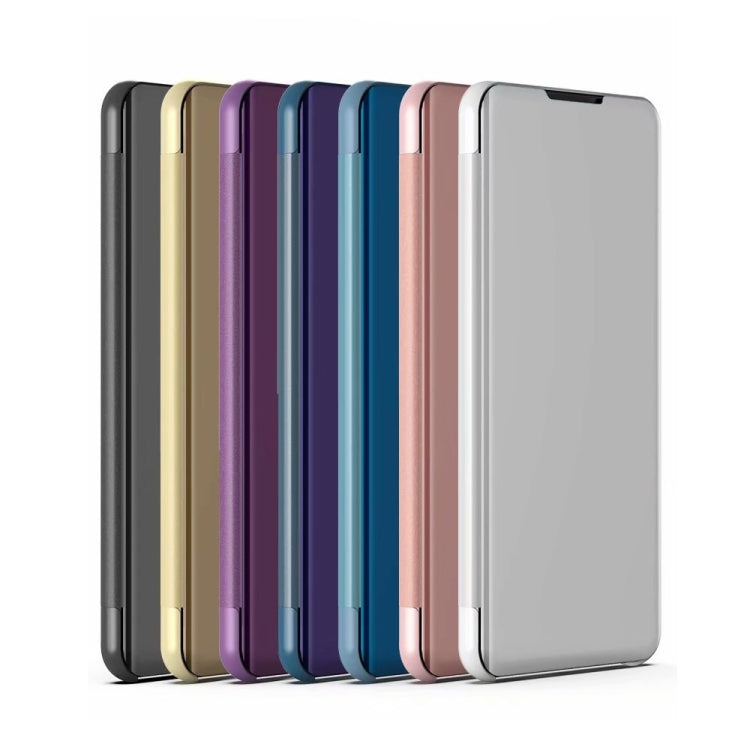 For Xiaomi Redmi Note 10 Pro Plated Mirror Horizontal Flip Leather Case with Holder(Silver) - Xiaomi Accessories by buy2fix | Online Shopping UK | buy2fix