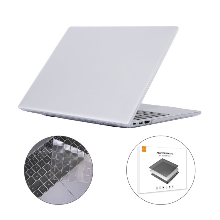 ENKAY for Huawei MateBook D 14  / Honor MagicBook 14 US Version 2 in 1 Crystal Protective Case with TPU Keyboard Film(Transparent) - Screen & Keyboard Cover by ENKAY | Online Shopping UK | buy2fix