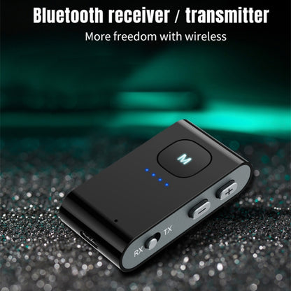 BR02 Bluetooth 5.0 Receive and transmit 2-in-1 PC TV Bluetooth audio adapter with battery display - Apple Accessories by buy2fix | Online Shopping UK | buy2fix