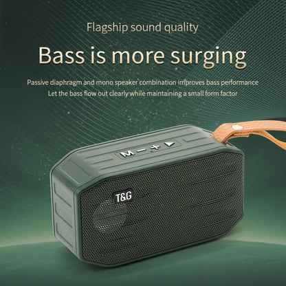 T&G TG296 Portable Wireless Bluetooth 5.0 Speaker Support TF Card / FM / 3.5mm AUX / U-Disk / Hands-free(Orange) - Mini Speaker by T&G | Online Shopping UK | buy2fix