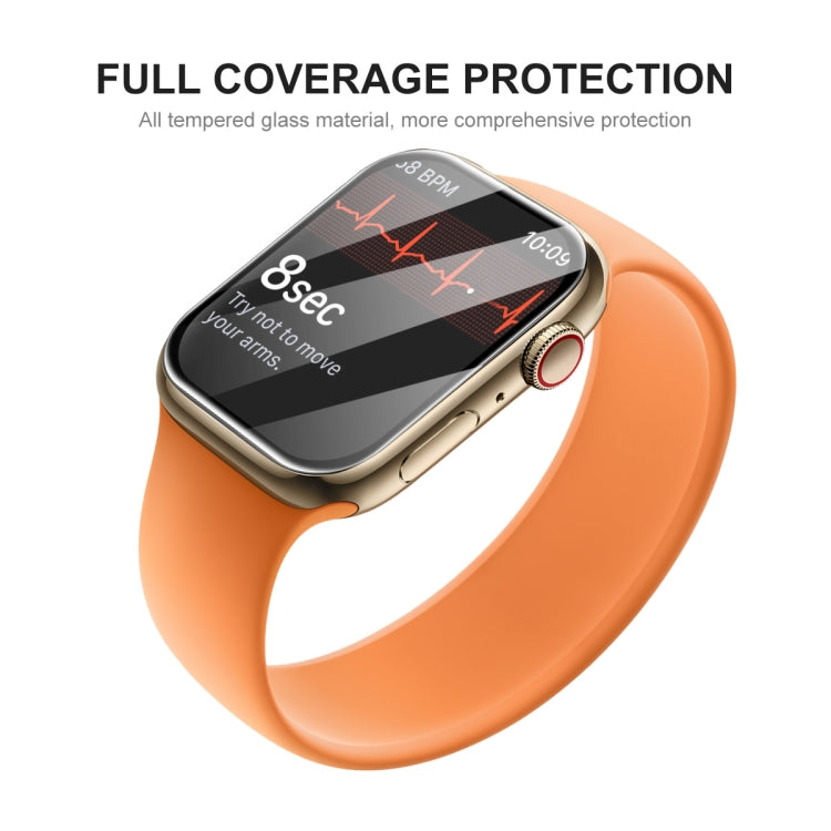 2 PCS ENKAY Hat-Prince 3D Curved Edge Full Coverage Full Tempered Glass HD Screen Protector Film For Apple Watch Series 7 41mm(Transparent) - Others by ENKAY | Online Shopping UK | buy2fix