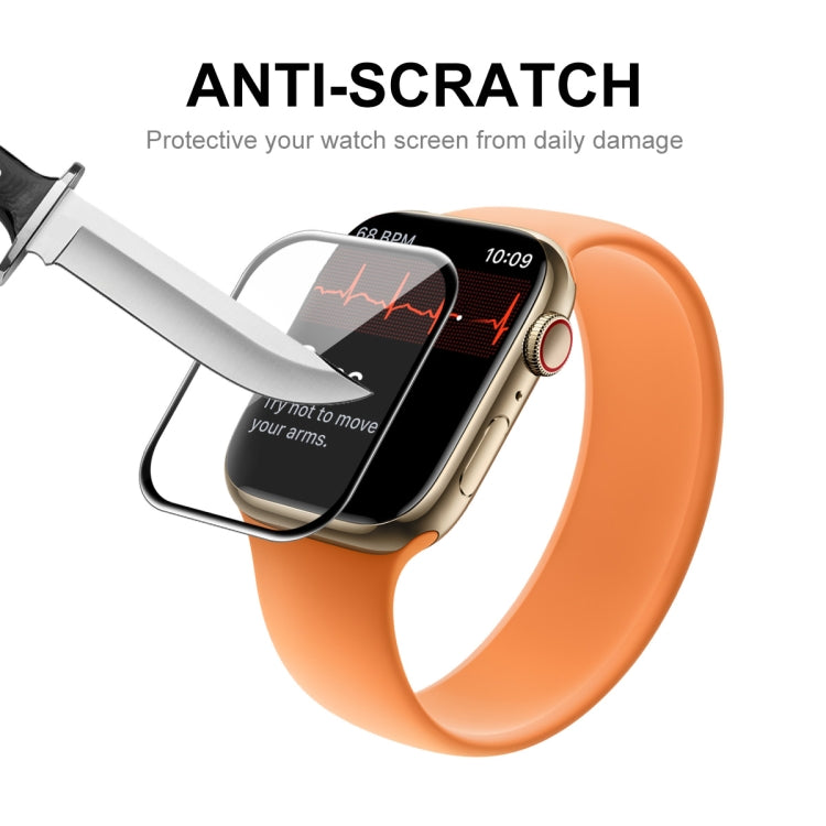 2 PCS ENKAY Hat-Prince 3D Curved Edge Full Coverage Full Tempered Glass HD Screen Protector Film For Apple Watch Series 7 41mm(Transparent) - Others by ENKAY | Online Shopping UK | buy2fix