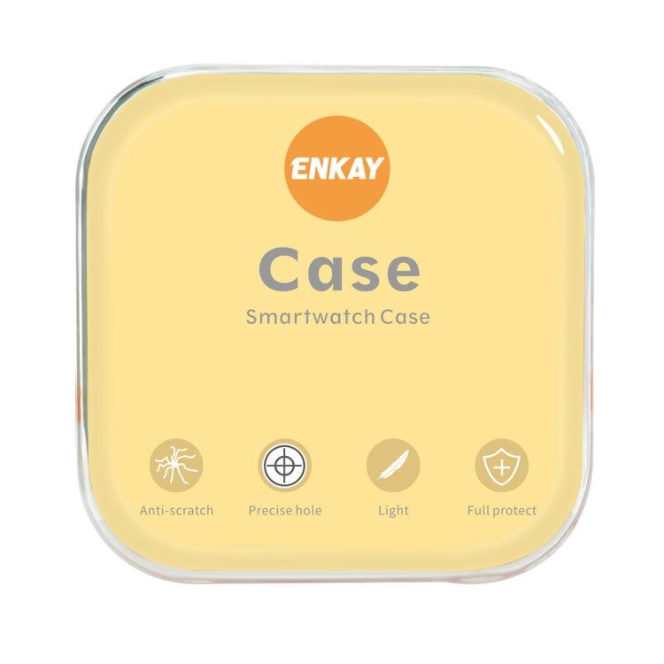 For Apple Watch Series 8 / 7 41mm ENKAY Hat-Prince 2 in 1 PC Frame + 9H Tempered Glass Case(Royal Blue) - Watch Cases by ENKAY | Online Shopping UK | buy2fix