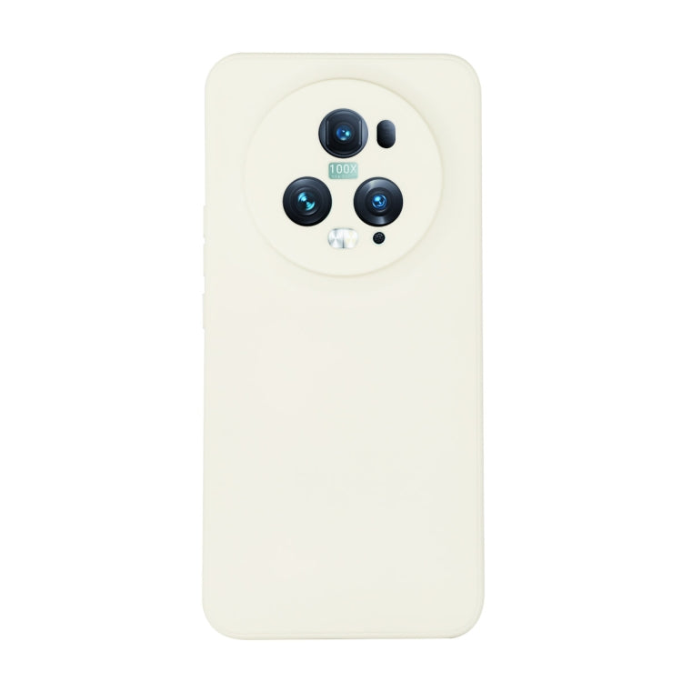 For Honor Magic5 Pro ENKAY Liquid Silicone Soft Shockproof Phone Case(Beige) - Honor Cases by ENKAY | Online Shopping UK | buy2fix