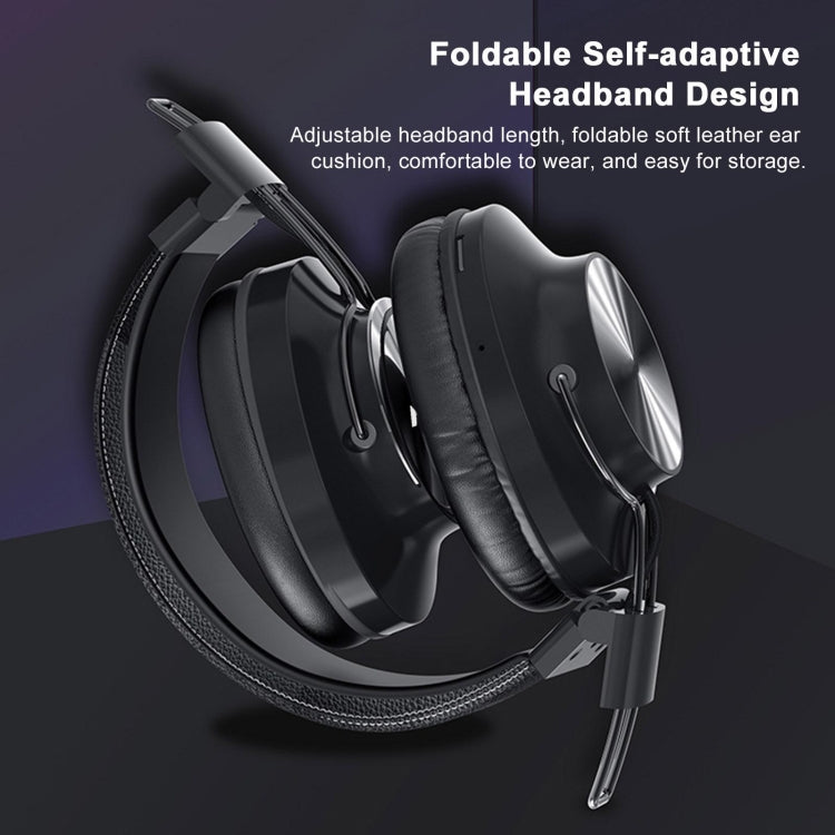 S4000 Foldable Wireless Stereo Music Headset with Mic 3.5mm AUX-in / TF Card / FM - Apple Accessories by buy2fix | Online Shopping UK | buy2fix
