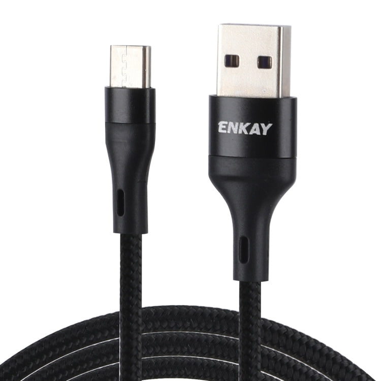 ENKAY ENK-CB119 1m USB 3.0 to USB-C / Type-C 5A Super Fast Charging Sync Data Cable(Black) - USB-C & Type-C Cable by ENKAY | Online Shopping UK | buy2fix