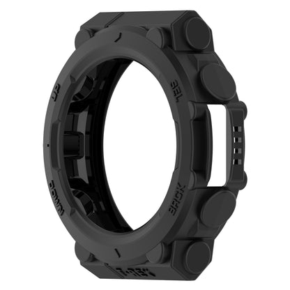 For Amazfit T-Tex 2 Shockproof TPU Protective Watch Case(Black) - Smart Wear by buy2fix | Online Shopping UK | buy2fix