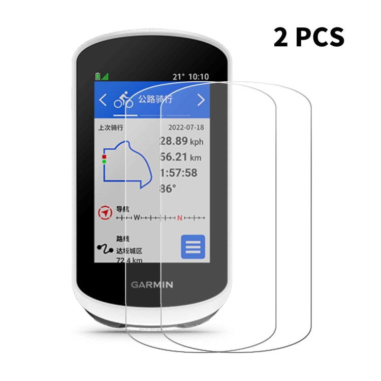 2 PCS For Garmin Edge Explore 2 ENKAY Hat-Prince 0.26mm 9H 2.5D Curved Edge Tempered Glass Protector - Screen Protector by ENKAY | Online Shopping UK | buy2fix