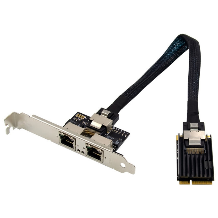 ST7242 Mini PCIE Dual RJ45 Gigabit Ethernet Networking Interface card NHI350AM2 - USB Network Adapter by buy2fix | Online Shopping UK | buy2fix