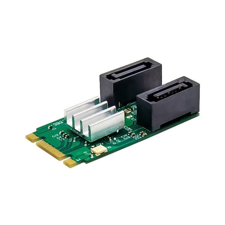 ST551 6Gbps PCIe B+M key to 2 Port SATA 3.0 Card M.2 to dual SATA  Adapter - Card Adapter by buy2fix | Online Shopping UK | buy2fix