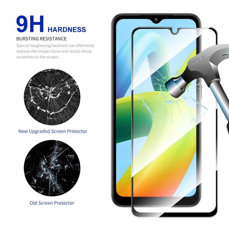 For Xiaomi Redmi A1 / A1+ / A2 / A2+ 2pcs ENKAY Full Glue 0.26mm 9H 2.5D Tempered Glass Full Film -  by ENKAY | Online Shopping UK | buy2fix