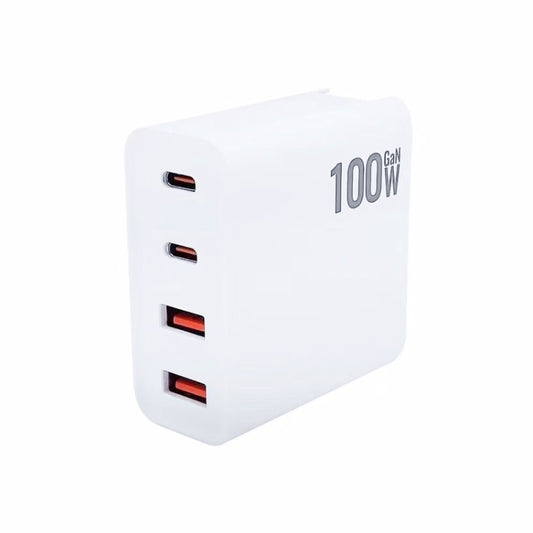 GaN 100W Dual USB + Dual USB-C/Type-C Multi Port Charger for Apple MacBook Series US Plug - Cable & Adapter by buy2fix | Online Shopping UK | buy2fix