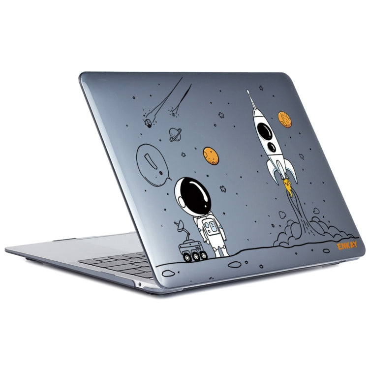 For MacBook Air 13.3 2020 A2179/A2337/A2779 2023 ENKAY Hat-Prince 3 in 1 Spaceman Pattern Laotop Protective Crystal Case with TPU Keyboard Film / Anti-dust Plugs, Version:US(Spaceman No.1) - MacBook Air Cases by ENKAY | Online Shopping UK | buy2fix