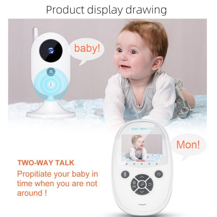 ZR302 2.4GHz Digital Video Smart Baby Monitor Night Vision Camera, Music Player, Two Way Intercom Function(EU Plug) - Security by buy2fix | Online Shopping UK | buy2fix