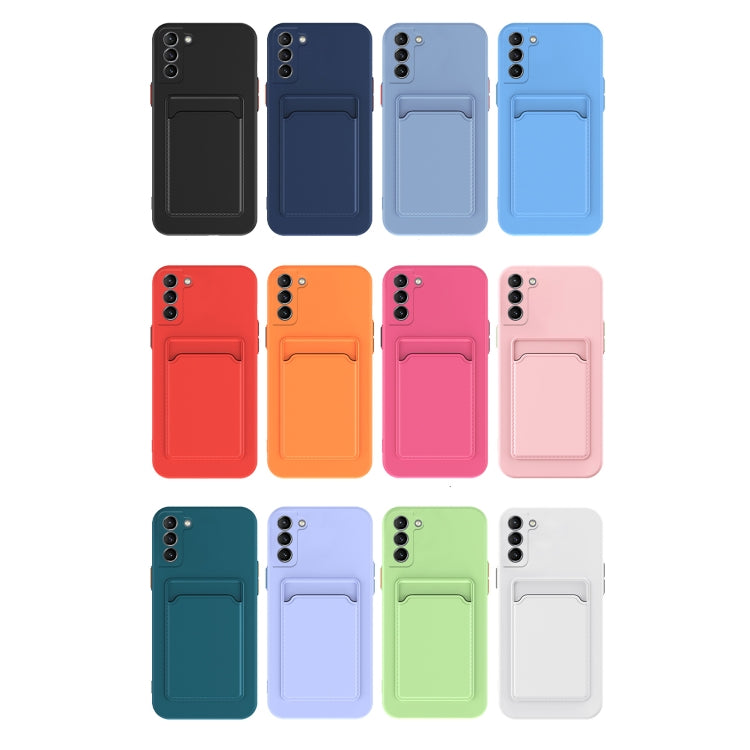 For Samsung Galaxy S23 Ultra 5G Skin Feel Card TPU Contrast Color Button Phone Case(White) - Galaxy S23 Ultra 5G Cases by buy2fix | Online Shopping UK | buy2fix