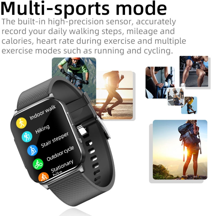 EP03 1.83 inch Color Screen Smart Watch,Support Heart Rate Monitoring / Blood Pressure Monitoring(Black) - Smart Wear by buy2fix | Online Shopping UK | buy2fix