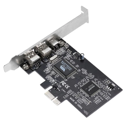 PCI-E 3 Ports 1394a 1394b Firewire Expansion Card 2 x 6 Pin + 1 x 4 Pin for Desktop PC -  by buy2fix | Online Shopping UK | buy2fix