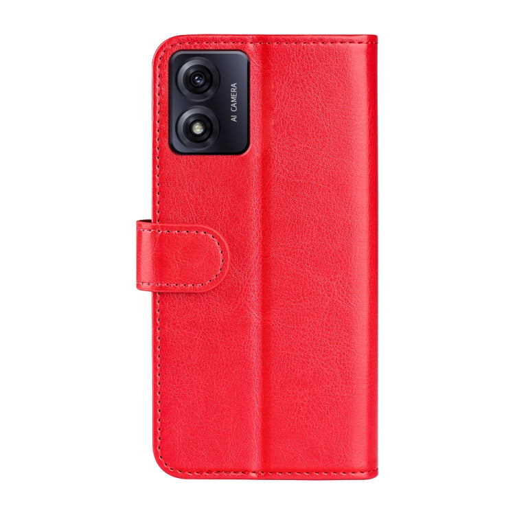 For Motorola Moto E13 R64 Texture Horizontal Flip Leather Phone Case(Red) - Motorola Cases by buy2fix | Online Shopping UK | buy2fix