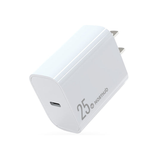 NORTHJO NOPD2501 PD 25W USB-C / Type-C Single Port Fast Charger, Plug Type:US Plug(White) - USB Charger by NORTHJO | Online Shopping UK | buy2fix