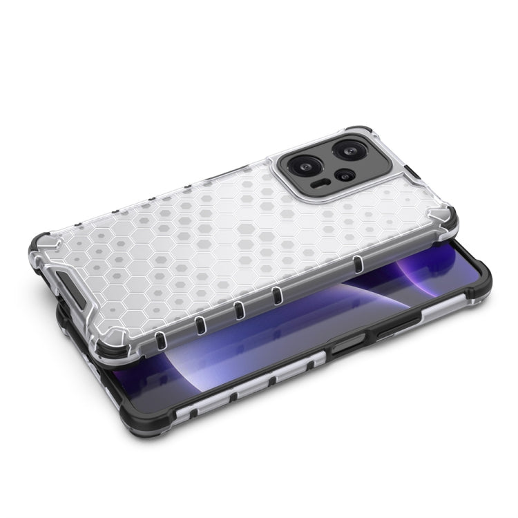 For Xiaomi Poco F5 Pro Shockproof Honeycomb Phone Case(Blue) - Xiaomi Cases by buy2fix | Online Shopping UK | buy2fix