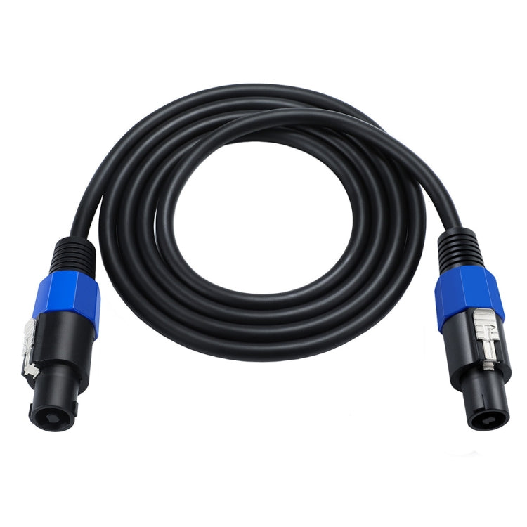 JUNSUNMAY Speakon Male to Speakon Male Audio Speaker Adapter Cable with Snap Lock, Length:50FT - Microphone Audio Cable & Connector by JUNSUNMAY | Online Shopping UK | buy2fix