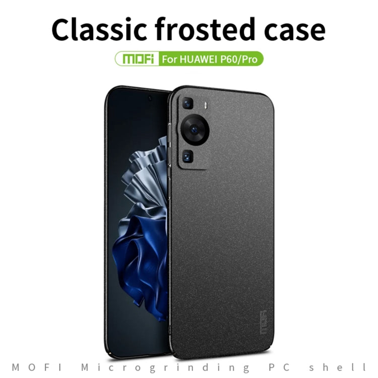 For Huawei P60 / P60 Pro MOFI Fandun Series Frosted PC Ultra-thin All-inclusive Phone Case(Green) - Huawei Cases by MOFI | Online Shopping UK | buy2fix