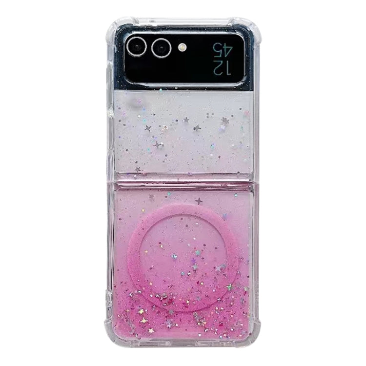 For Samsung Galaxy Z Flip5 Magsafe Glitter TPU Phone Protective Case(Pink) - Galaxy Z Flip5 Cases by buy2fix | Online Shopping UK | buy2fix