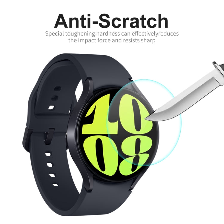 For Samsung Galaxy Watch6 / Watch7 44mm 2pcs ENKAY 0.2mm 9H Tempered Glass Screen Protector Watch Film - Screen Protector by ENKAY | Online Shopping UK | buy2fix