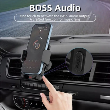 CS14 Car Interior Air Vent Mount Phone Stand MP3 Player FM Bluetooth Transmitter - Car Holders by buy2fix | Online Shopping UK | buy2fix