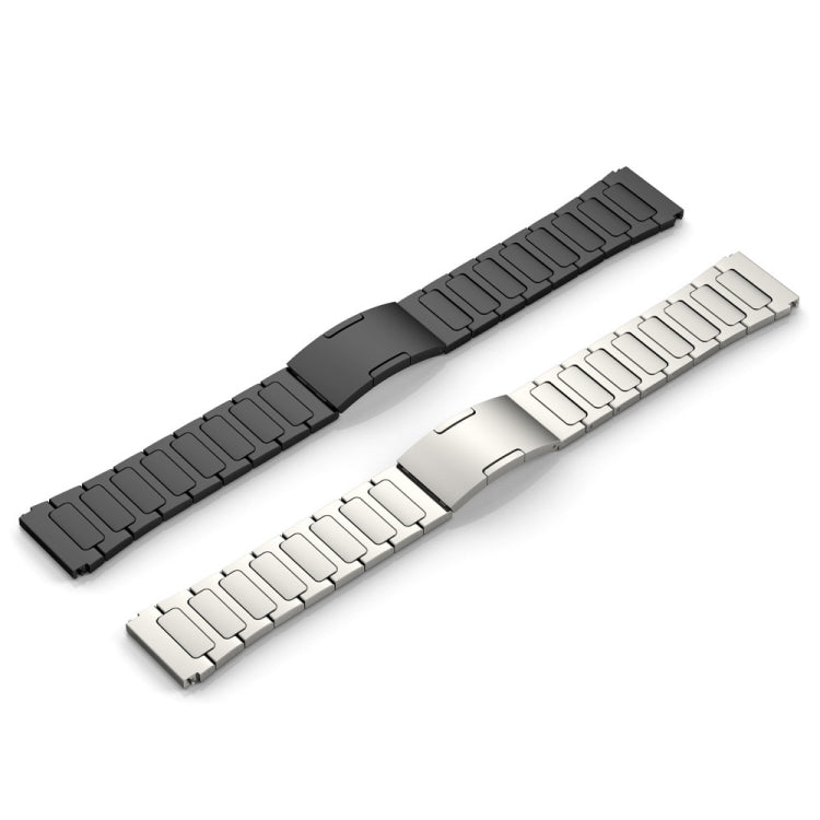 For Samsung Gear S3 Frontier 22mm I-Shaped Titanium Alloy Watch Band(Grey) - Watch Bands by buy2fix | Online Shopping UK | buy2fix