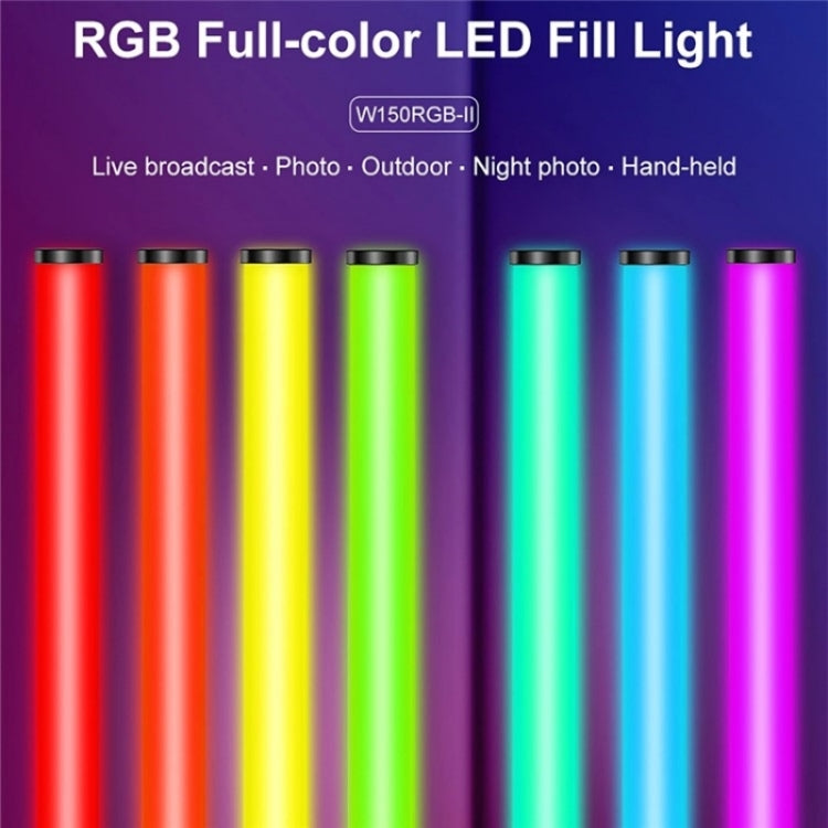 VLOGLITE W150RGB-II With LCD Display RGB Video Light Handheld Light Stick LED Video Light -  by buy2fix | Online Shopping UK | buy2fix