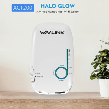 WAVLINK WN576K1 AC1200 Household WiFi Router Network Extender Dual Band Wireless Repeater, Plug:US Plug (White) - Wireless Routers by WAVLINK | Online Shopping UK | buy2fix