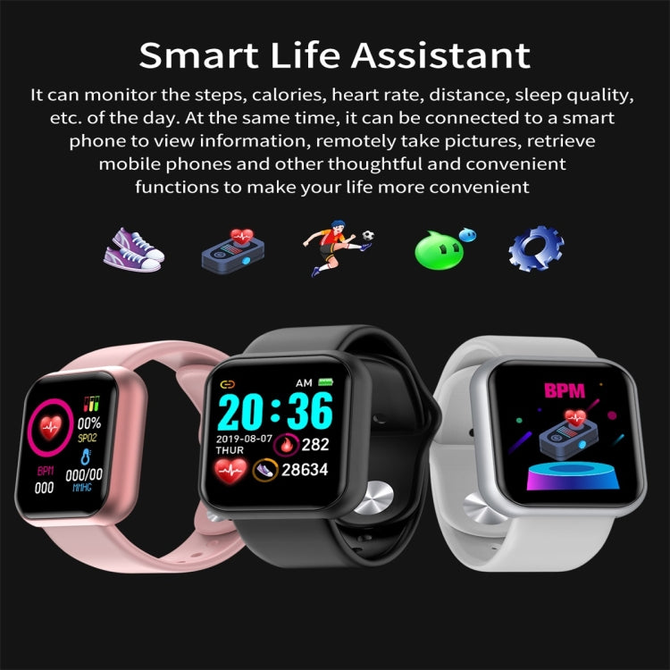 B57S 1.3inch IPS Color Screen Smart Watch IP67 Waterproof,Support Call Reminder /Heart Rate Monitoring/Blood Pressure Monitoring/Sleep Monitoring(Pink) - Smart Wear by buy2fix | Online Shopping UK | buy2fix