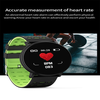 119plus 1.3inch IPS Color Screen Smart Watch IP68 Waterproof,Support Call Reminder /Heart Rate Monitoring/Blood Pressure Monitoring/Blood Oxygen Monitoring(Black) - Smart Wear by buy2fix | Online Shopping UK | buy2fix