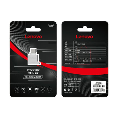 Lenovo D201 USB-C / Type-C To TF Card Reader - Computer & Networking by Lenovo | Online Shopping UK | buy2fix