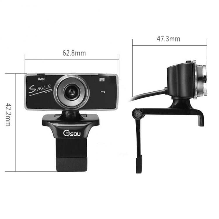 Gsou B18S HD Webcam Built-in Microphone Smart Web Camera USB Streaming Live Camera With Noise Cancellation -  by Gsou | Online Shopping UK | buy2fix