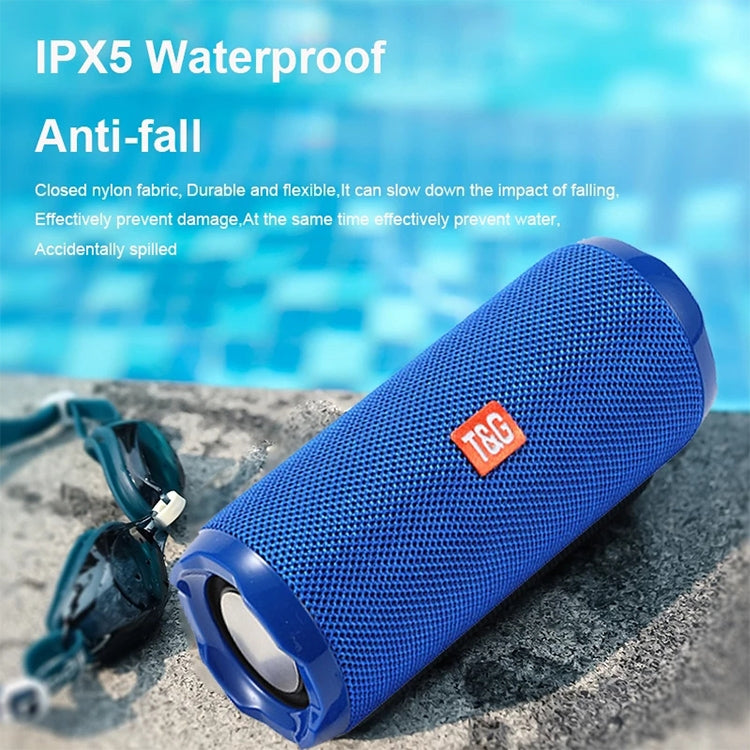 T&G TG191 10W Waterproof Bluetooth Speaker Stereo Double Diaphragm Subwoofer Portable Audio FM Radio(Gold) - Waterproof Speaker by T&G | Online Shopping UK | buy2fix